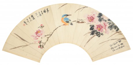 朱白亭  花鳥(niǎo)扇面